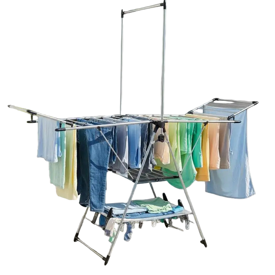 Tendedero de Ropa con Altura Ajustable de 6 Niveles