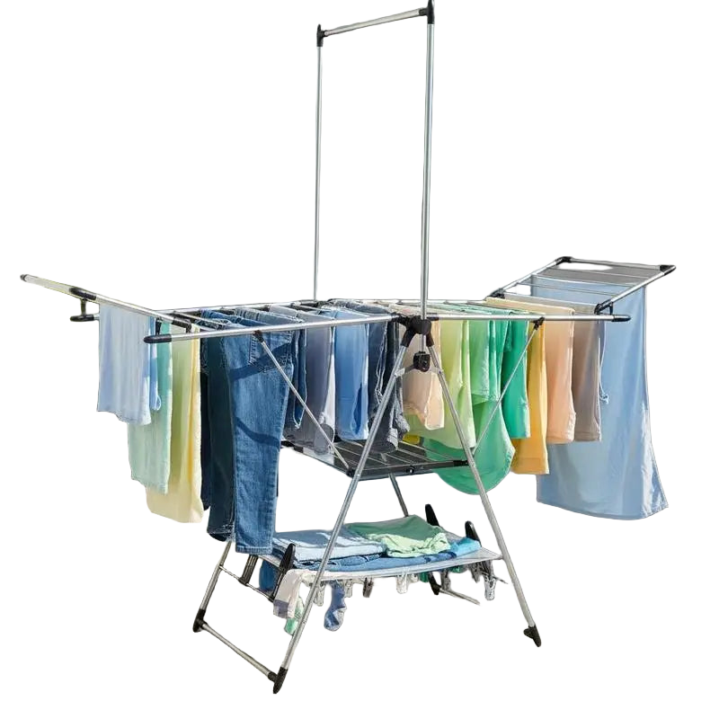 Tendedero de Ropa con Altura Ajustable de 6 Niveles