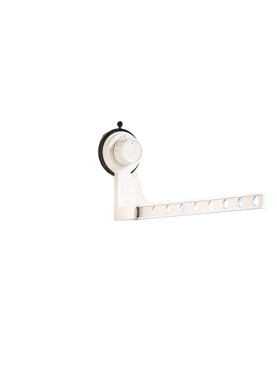 Tendedero de Ropa con Ventosa, Plegable, para Interior y Exterior, Perchero de Pared para Baño, Secador Portátil con Ganchos y Almacenamiento