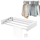 Tendedero de Ropa de Acero Inoxidable, Invisible y Plegable para Pared
