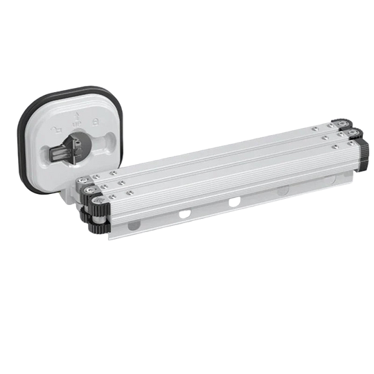 Tendedero de Ropa de Aluminio para Pared, Plegable, Exterior y Lavandería