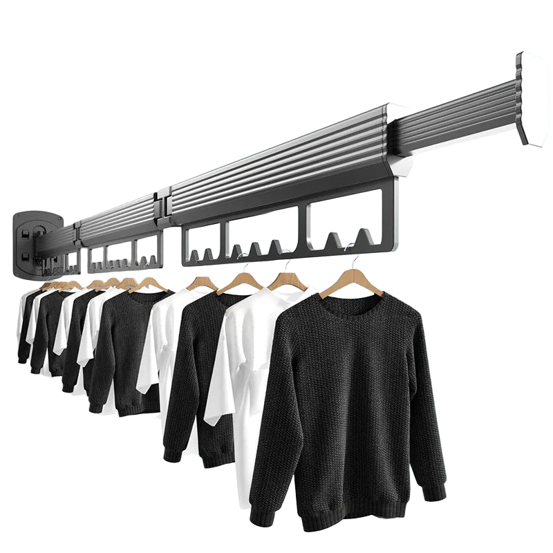 Tendedero de Ropa de Aluminio Plegable para Pared - Ideal para Balcón, Baño, Cocina