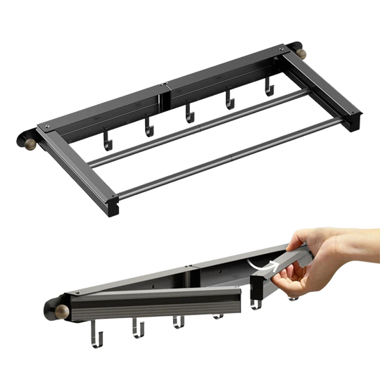 Tendedero de Ropa de Pared Plegable y Ahorrador de Espacio