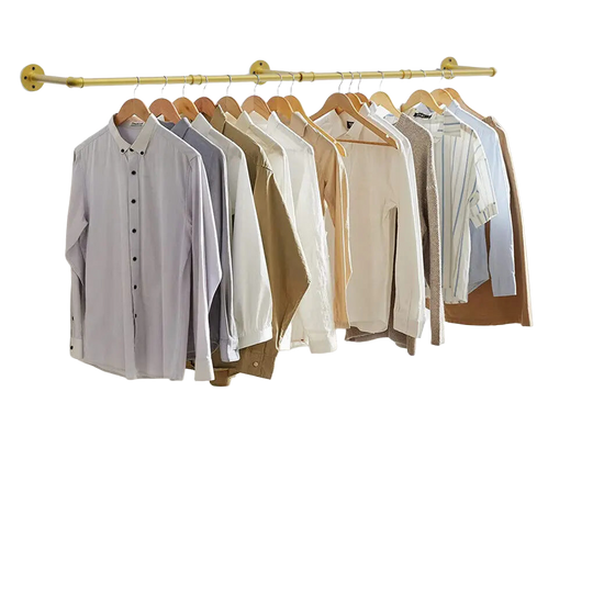 Tendedero de Ropa Industrial de Tubería Montado en Pared de 1.8 m