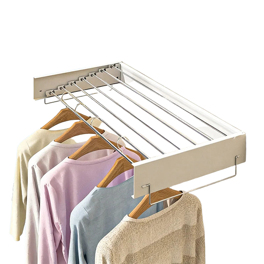 Tendedero de Ropa Invisible para Pared, Plegable y Retráctil