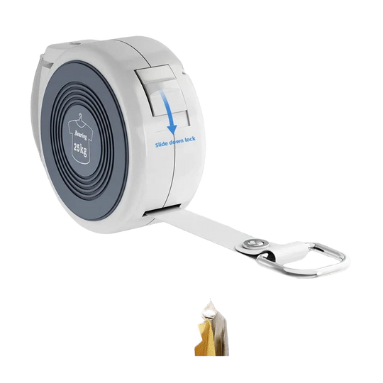 Tendedero de Ropa Invisible Rotatorio Telescópico para Interior y Exterior