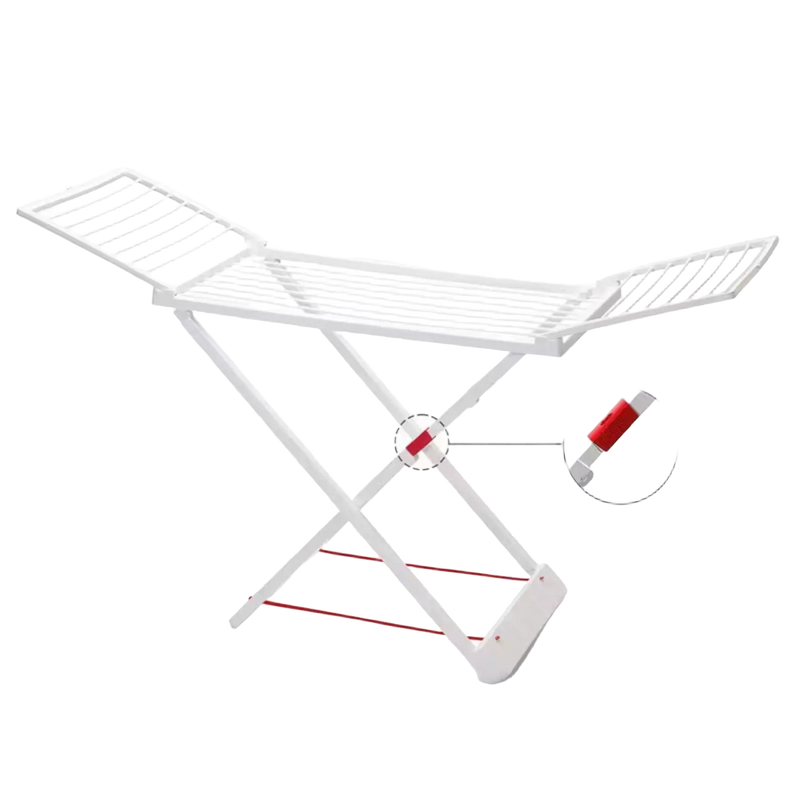 Tendedero de Ropa Plegable Blanco 20m² – Autoportante, Ahorro de Espacio, Resistente, 180x108x55 cm para Balcón y Jardín