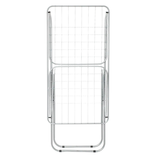 Tendedero de Ropa Plegable con Alas de Acero, 18m y 20m, Antideslizante, para Interior y Exterior, Color Acero