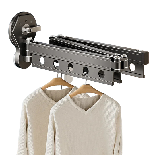 Tendedero de Ropa Plegable con Ventosa, Colgador para Interior y Exterior, Diseño Sin Taladro, Compacto y Resistente