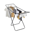 Tendedero de ropa plegable Criscolor - Secador metálico independiente 180x50x105 cm con alas extensibles, alta capacidad, diseño compacto, ideal para