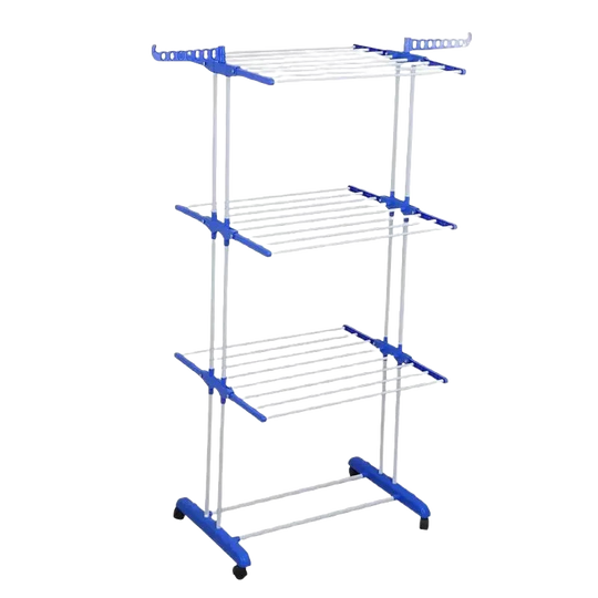 Tendedero de Ropa Plegable de 4 Niveles, Kynley Acero Inoxidable Vertical con Ruedas para Uso Interior y Exterior, Estable y Plegable, Ideal para Seca
