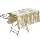 Tendedero de Ropa Plegable de Acero Inoxidable Multifuncional para Balcón