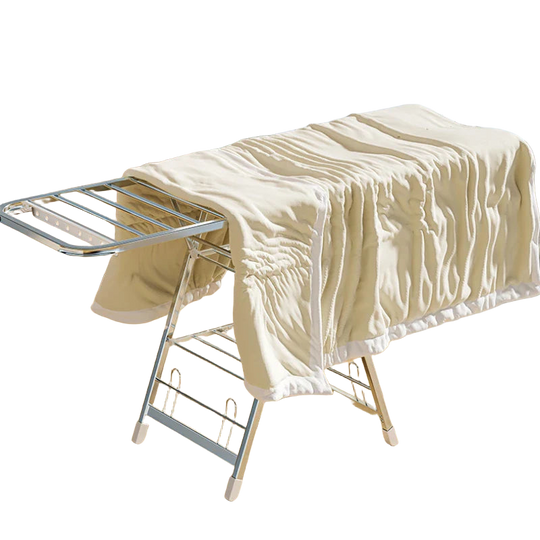 Tendedero de Ropa Plegable de Acero Inoxidable Multifuncional para Balcón