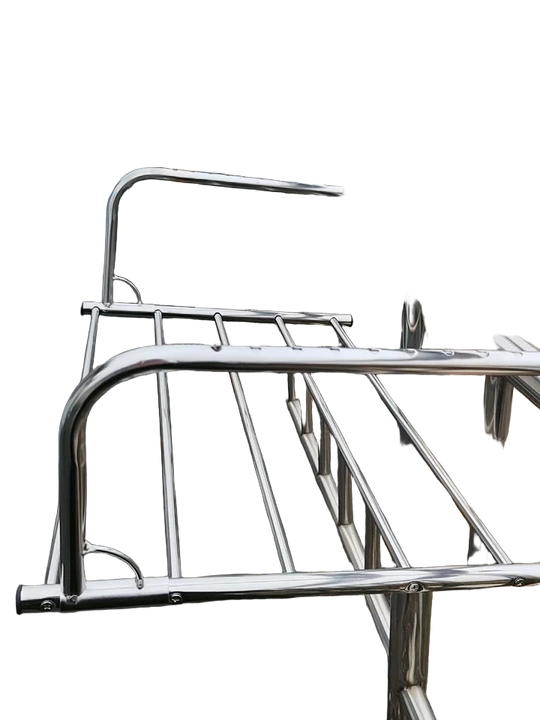 Tendedero de Ropa Plegable de Acero Inoxidable para Ventana, Balcón, Colgador Compacto para Zapatos y Prendas