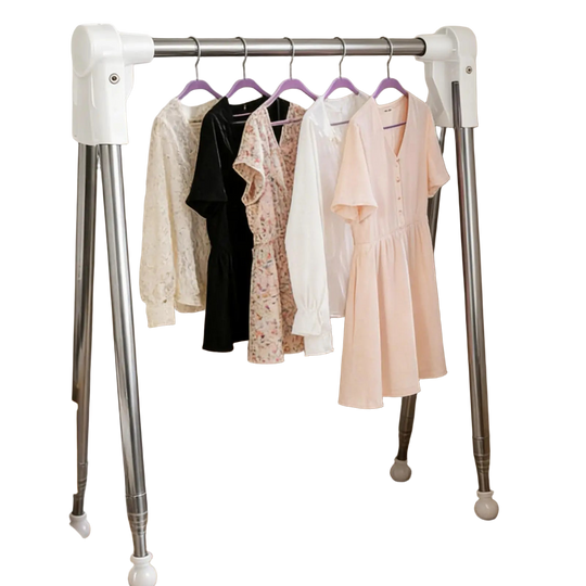 Tendedero de ropa plegable de acero inoxidable telescópico