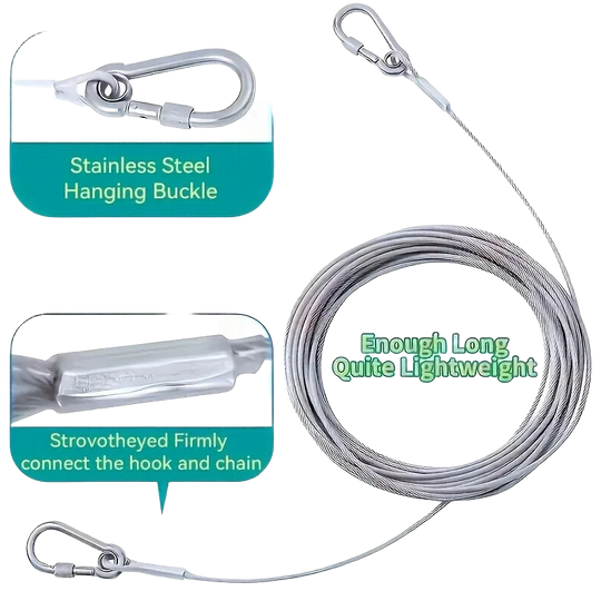 Tendedero de Ropa Plegable de Acero Inoxidable, 2mm de Grosor, Resistente y Anticorrosivo, para Interior/Exterior