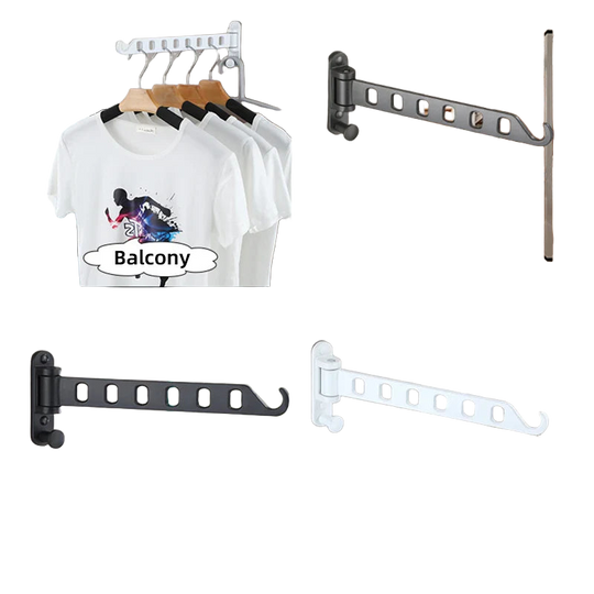 Tendedero de Ropa Plegable de Aluminio para Pared