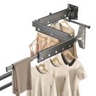 Tendedero de Ropa Plegable de Aluminio, Secador de Pared Plegable, Ahorrador de Espacio