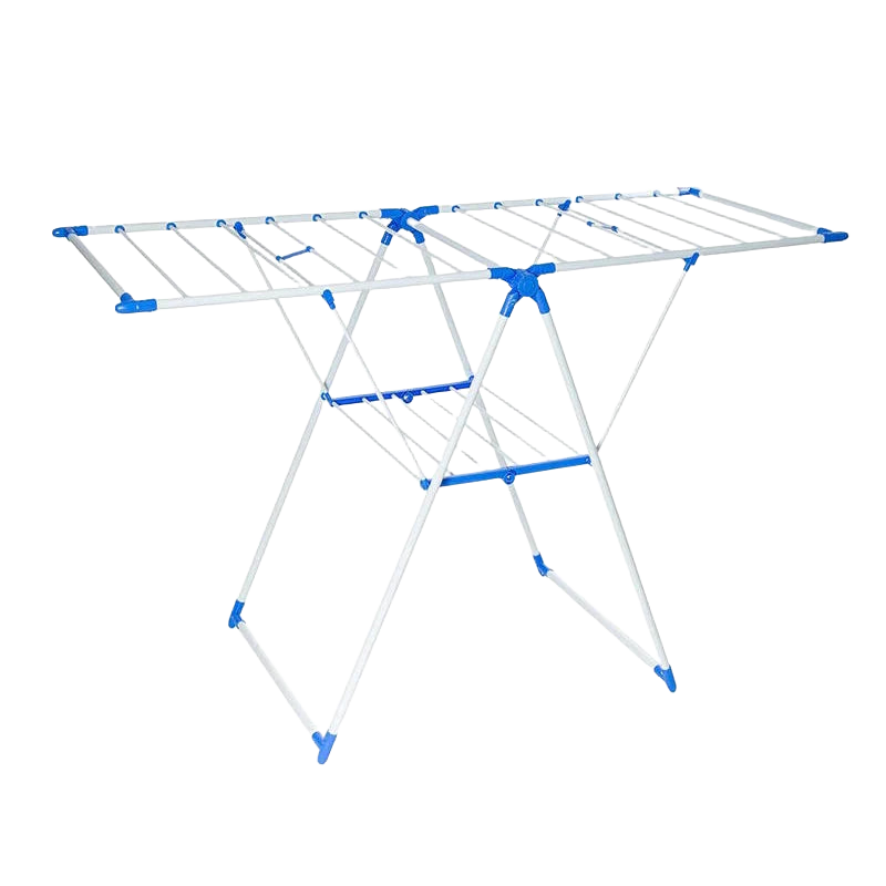 Tendedero de Ropa Plegable de Metal con Alas, Ajustable 3 Alturas, 155 x 60 cm, Acero Inoxidable, Ligero, Ahorra Espacio, Ideal para Secado Interior/E