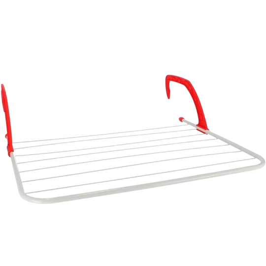 Tendedero de ropa plegable de resina plástica, 4 m, para balcón o radiador