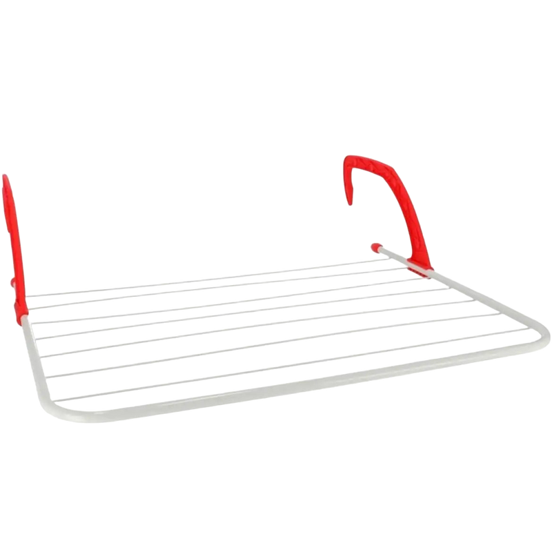 Tendedero de ropa plegable de resina plástica, 4 m, para balcón o radiador