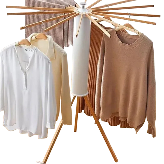 Tendedero de Ropa Plegable Forma de Pulpo para Espacios Pequeños, Ahorrador de Espacio de Suelo a Techo, Perchero para Balcón, Diseño Minimalista
