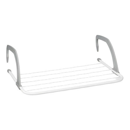Tendedero de Ropa Plegable Karawan - Gris y Blanco, 3 Metros de Capacidad, Compacto 50x34x15.5 cm