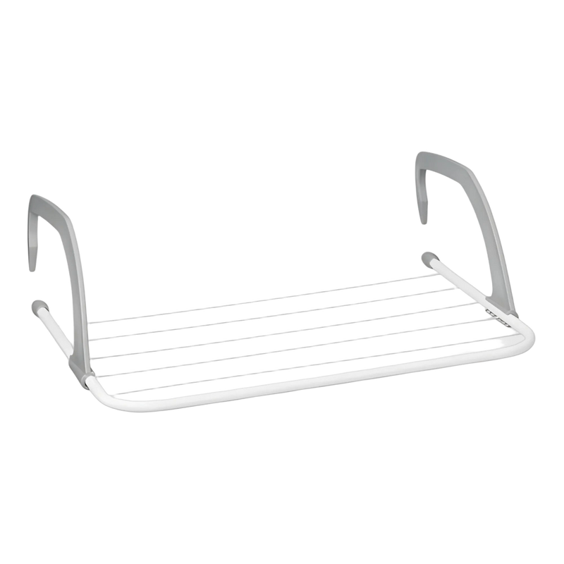 Tendedero de Ropa Plegable Karawan - Gris y Blanco, 3 Metros de Capacidad, Compacto 50x34x15.5 cm