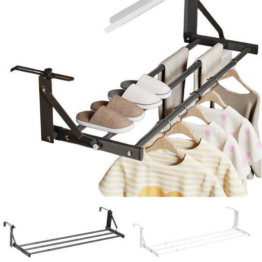 Tendedero de Ropa Plegable para Radiador, Extensible, Secador de Ropa de Acero, para Zapatos y Toallas, para Balcón