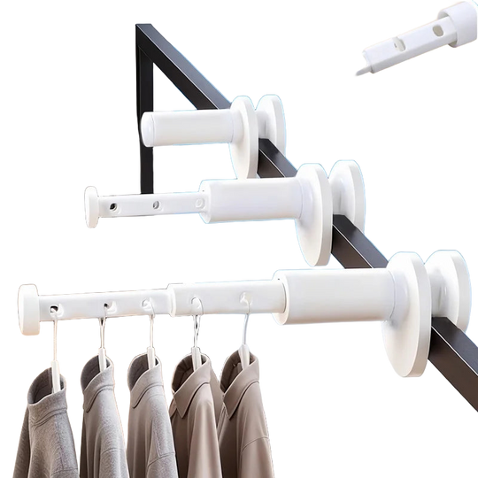 Tendedero de ropa plegable portátil reforzado para ventana, extensible para viaje, fácil instalación y transporte
