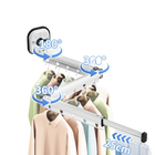 Tendedero de Ropa Plegable Retráctil sin Taladros con Ventosa