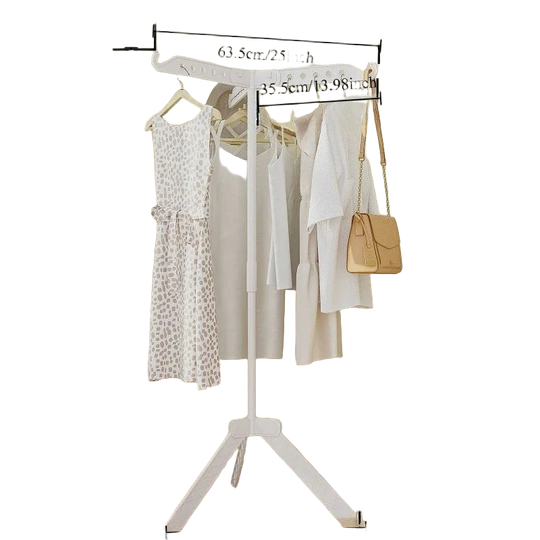 Tendedero de Ropa Plegable y Multifuncional de Suelo a Techo