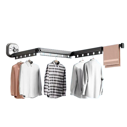 Tendedero de Ropa Plegable y Retráctil