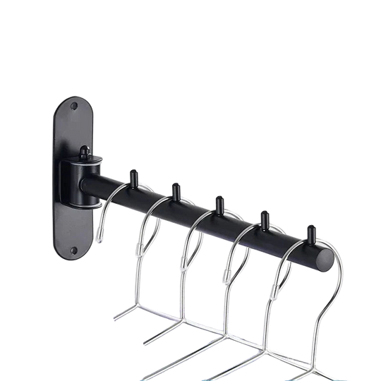 Tendedero de Ropa Plegable, Giratorio de Pared, Acero Inoxidable, Ahorra Espacio