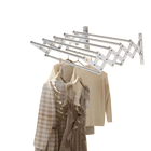 Tendedero de ropa plegable, tamaño telescópico de 42–80 cm, extensible frontal‑trasero e izquierda‑derecha, ahorro de espacio, estructura estable, ide