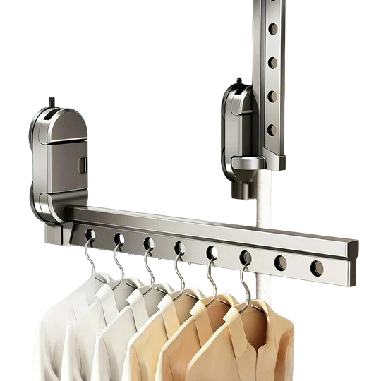 Tendedero de Ropa Retráctil Ahorrador de Espacio - Plegable y de Pared