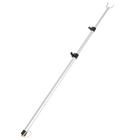 Tendedero de Ropa Retráctil con Barra para Balcón - Plateado 125x7cm