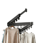 Tendedero de Ropa Retráctil de Aleación de Aluminio Anticorrosivo y Plegable, Ahorrador de Espacio, Montaje en Pared