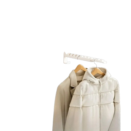 Tendedero de ropa retráctil de montaje en pared – Diseño plegable con base de ventosa sin taladro, ideal para uso interior y exterior