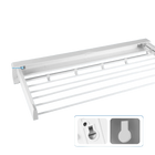 Tendedero de Ropa Retráctil de Pared 84cm Aluminio ABS 2kg