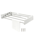 Tendedero de Ropa Retráctil Plegable de Acero Inoxidable para Interior