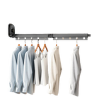 Tendedero de Ropa Retráctil Sin Perforación con Ventosa - Portátil y Plegable