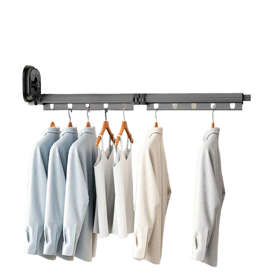 Tendedero de Ropa Retráctil Sin Perforación con Ventosa - Portátil y Plegable