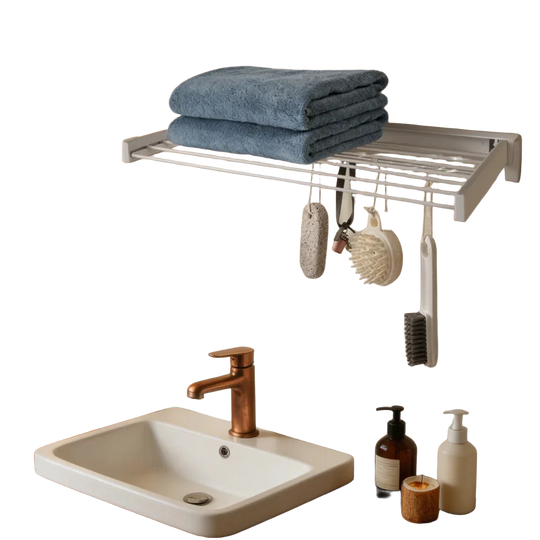 Tendedero de ropa retráctil, varillas de aluminio, marco ABS, secador para salas, restaurantes, dormitorios