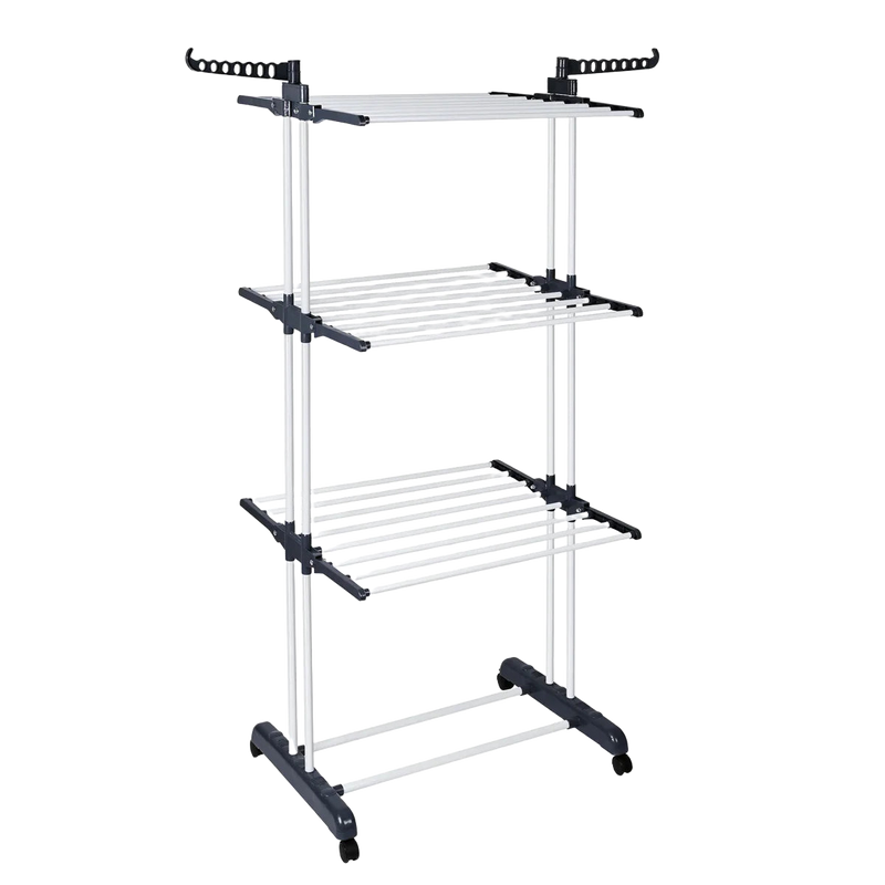 Tendedero de Ropa Vertical Plegable T-Lovendo con Ruedas, 4 Niveles, 170x77x64 cm, Alta Capacidad 26 kg