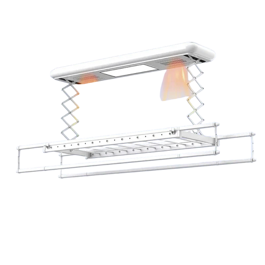 Tendedero Eléctrico de Techo Plegable con Calefacción Multifuncional