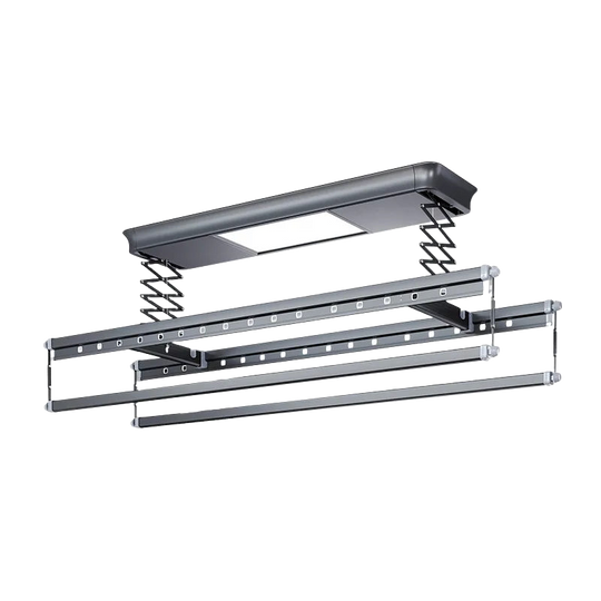 Tendedero Eléctrico Inteligente 220V con Control Remoto Extensible Automático para Balcón, Colgador de Ropa de Techo Elevable