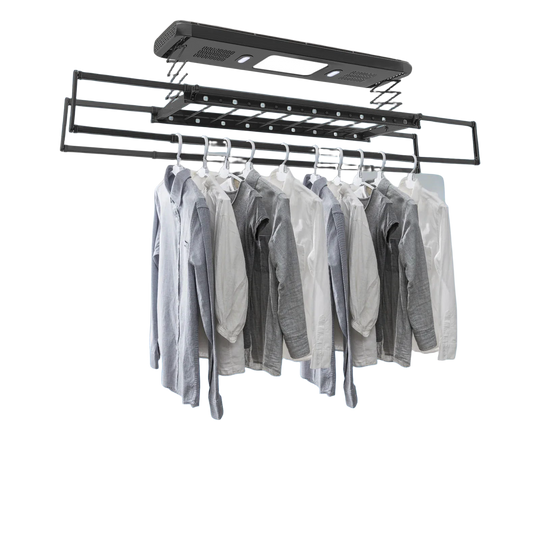 Tendedero Eléctrico Inteligente 35kg, Elevación con Control Remoto, Esterilización UV y Ventilador Silencioso para Balcón y Baño