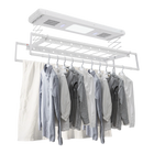 Tendedero Eléctrico Inteligente con Control Remoto, Aluminio, Abatible, Ventilador y Esterilización UV para Balcón y Baño