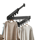 Tendedero Plegable de Pared con 18 Ganchos Retráctil hasta 13kg